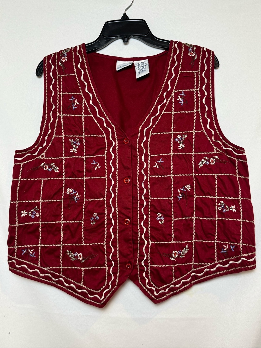 Vintage Bobbie Brooks Maroon Vest L